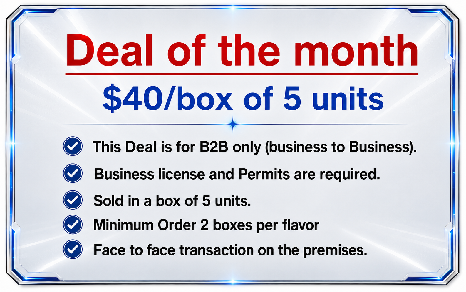 Deal of the Month