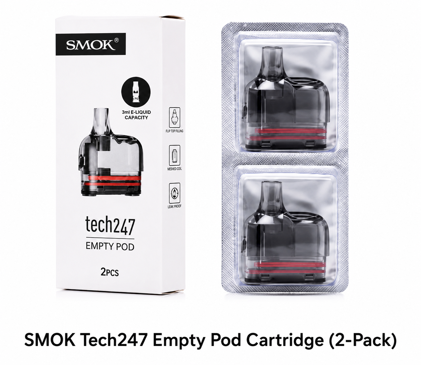 SMOK tech247 empty pod on shelf
